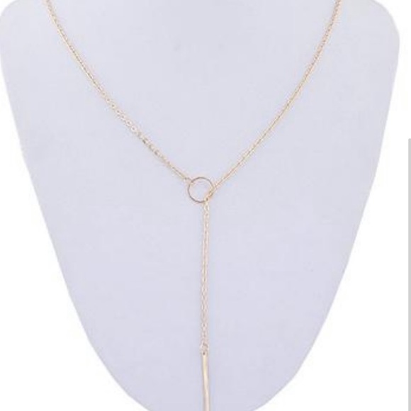 BOGO SALE *NWT* Eternity bar lariat necklace - Picture 3 of 4
